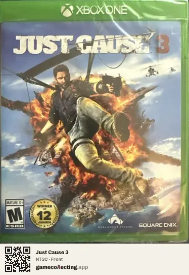 Just Cause 3 Xbox One, NTSC box front