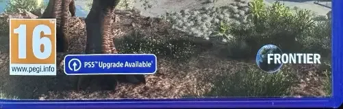 Jurassic World Evolution 2, the PEGI square on its front