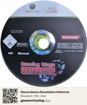 Dance Dance Revolution Universe Xbox 360, PAL disc