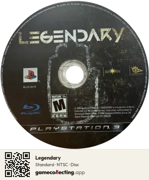 Legendary PlayStation 3, NTSC disc