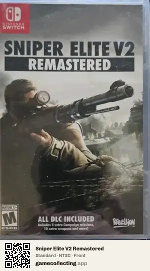 Sniper Elite V2 Remastered Nintendo Switch, NTSC box front