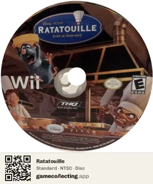 Ratatouille Nintendo Wii, NTSC disc