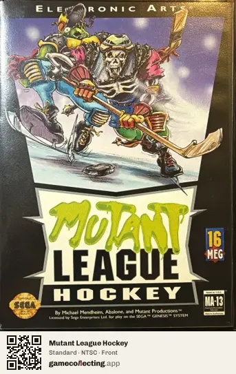 Mutant League Hockey Sega Mega Drive / Genesis, NTSC box front