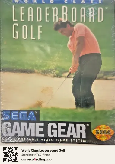 World Class Leaderboard Golf Sega Game Gear, NTSC box front