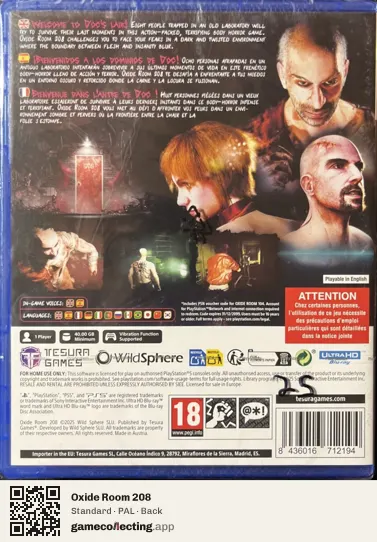 Oxide Room 208 PlayStation 5, PAL box back