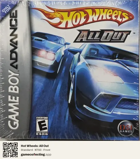 Hot Wheels: All Out Game Boy Advance, NTSC box front
