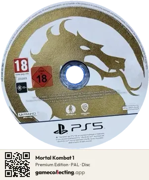 Mortal Kombat 1 PlayStation 5, PAL disc