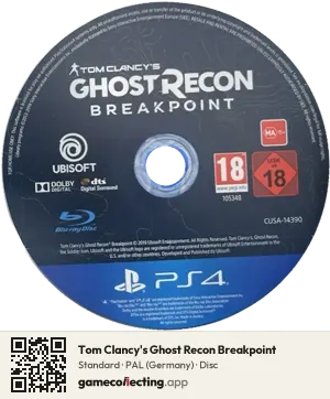 Tom Clancy's Ghost Recon Breakpoint PlayStation 4, PAL disc