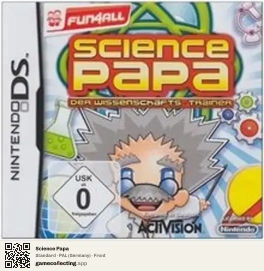 Science Papa Nintendo DS, Germany box front