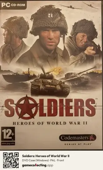 Soldiers: Heroes of World War II Computer, PAL box front