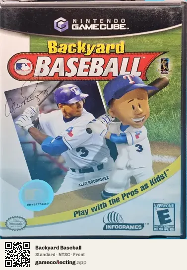 Backyard Baseball Nintendo GameCube, NTSC box front