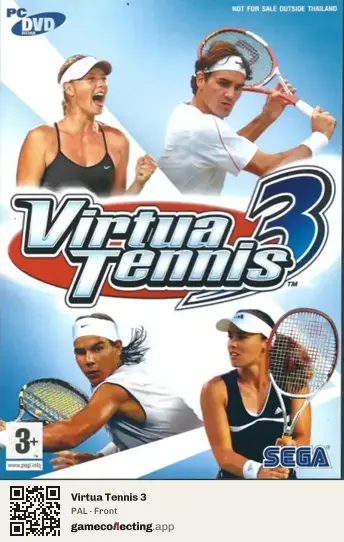 Virtua Tennis 3 Computer, PAL box front