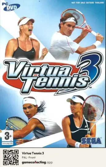 Virtua Tennis 3 Computer, PAL box front