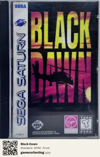 Black Dawn Sega Saturn, NTSC box front