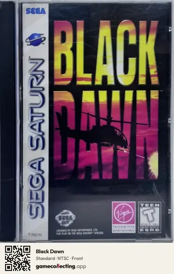 Black Dawn Sega Saturn, NTSC box front