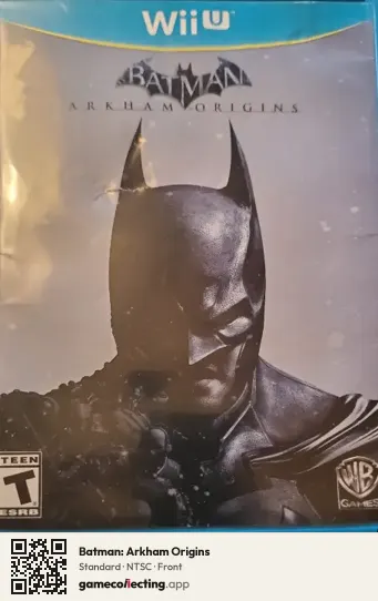 Batman: Arkham Origins Nintendo Wii U, NTSC box front