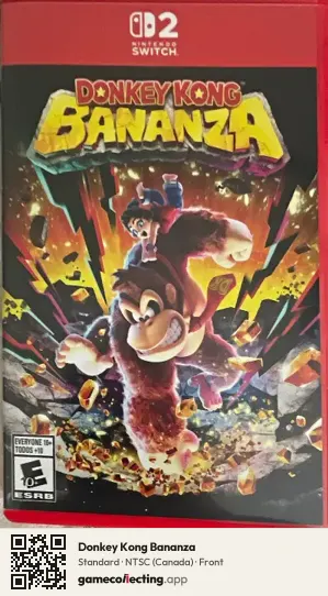 Donkey Kong Bananza Nintendo Switch 2, Canada box front