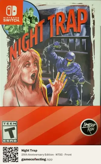 Night Trap Nintendo Switch, NTSC box front