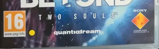 Beyond: Two Souls, the PEGI square on its front