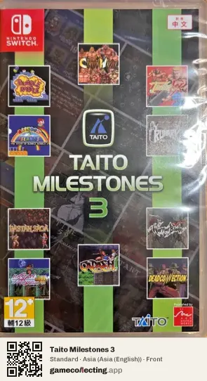 Taito Milestones 3 Nintendo Switch, Asia (English) box front