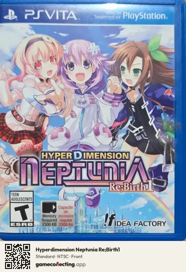 Hyperdimension Neptunia Re;Birth1 PlayStation Vita, NTSC box front
