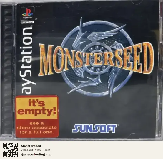 Monsterseed PlayStation, NTSC box front