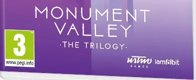 Monument Valley: The Trilogy, the PEGI square on its front