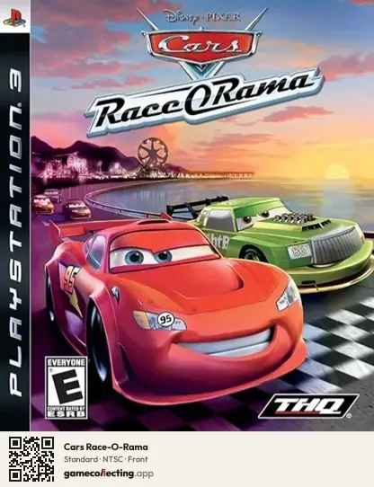 Cars Race-O-Rama PlayStation 3, NTSC box front