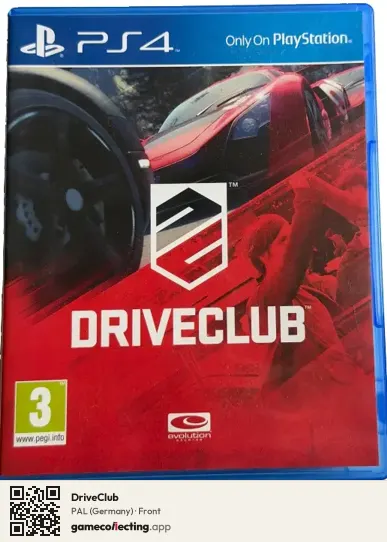 DriveClub PlayStation 4, Germany box front