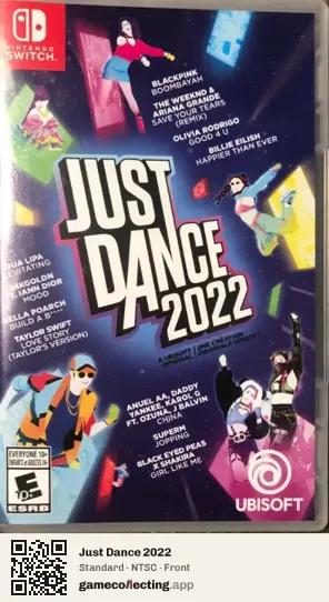 Just Dance 2022 Nintendo Switch, NTSC box front
