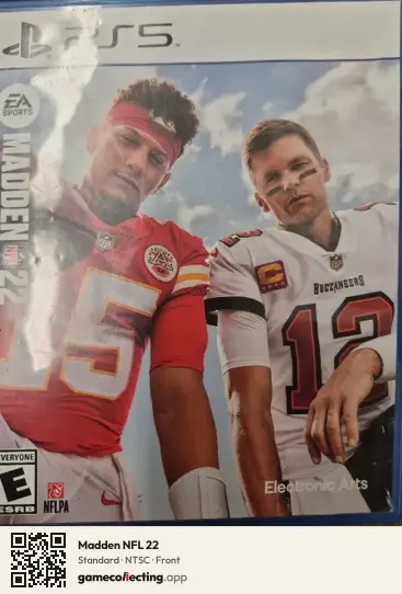 Madden NFL 22 PlayStation 5, NTSC box front