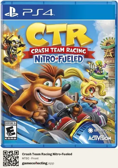 Crash Team Racing Nitro-Fueled PlayStation 4, NTSC box front