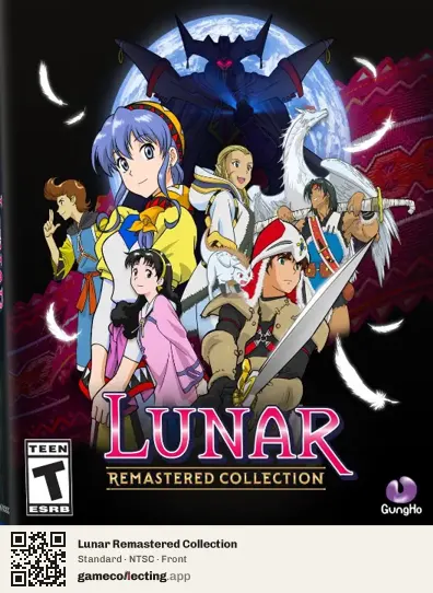Lunar Remastered Collection PlayStation 4, NTSC box front