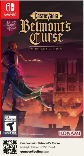 Castlevania: Belmont's Curse Nintendo Switch, NTSC box front