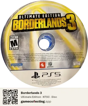Borderlands 3 PlayStation 5, NTSC disc