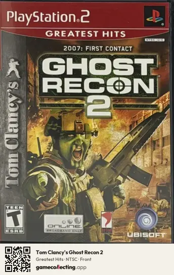 Tom Clancy's Ghost Recon 2 PlayStation 2, NTSC box front