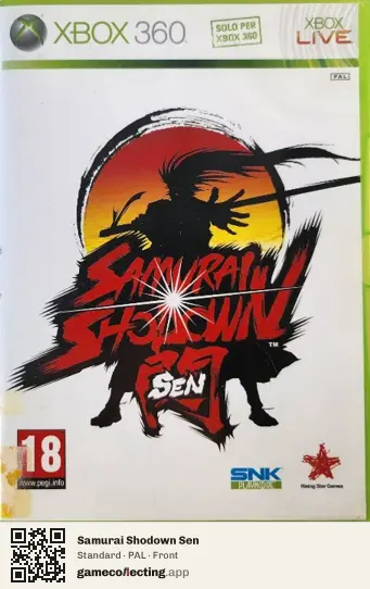 Samurai Shodown Sen Xbox 360, PAL box front