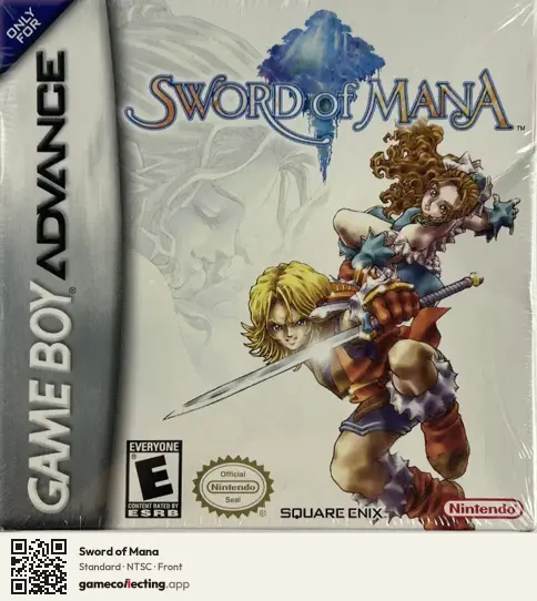 Sword of Mana Game Boy Advance, NTSC box front