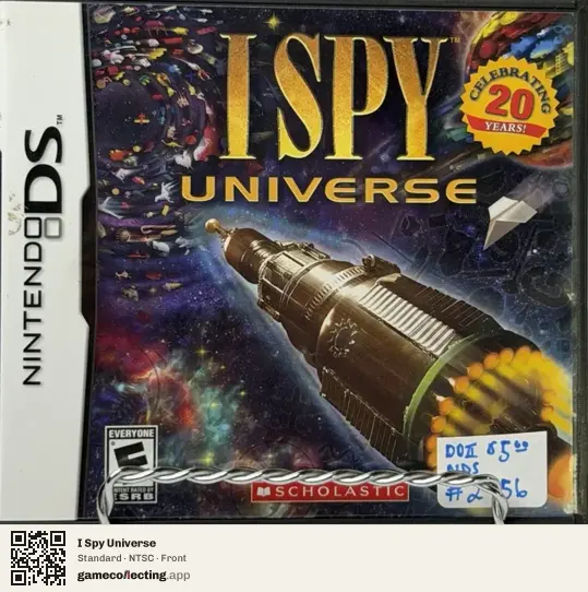 I Spy Universe Nintendo DS, NTSC box front