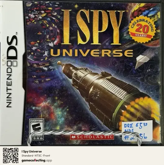 I Spy Universe Nintendo DS, NTSC box front