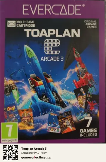 Toaplan Arcade 3 Evercade, PAL box front