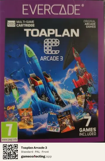 Toaplan Arcade 3 Evercade, PAL box front