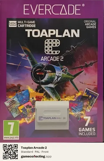Toaplan Arcade 2 Evercade, PAL box front