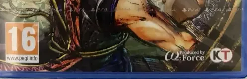 Samurai Warriors 5, the PEGI square on its front