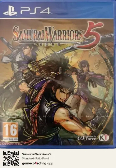 Samurai Warriors 5 PlayStation 4, PAL box front