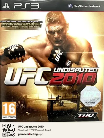 UFC Undisputed 2010 PlayStation 3, Europe box front