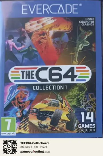 THEC64 Collection 1 Evercade, PAL box front