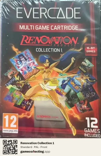 Renovation Collection 1 Evercade, PAL box front