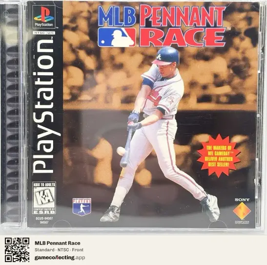 MLB Pennant Race PlayStation, NTSC box front