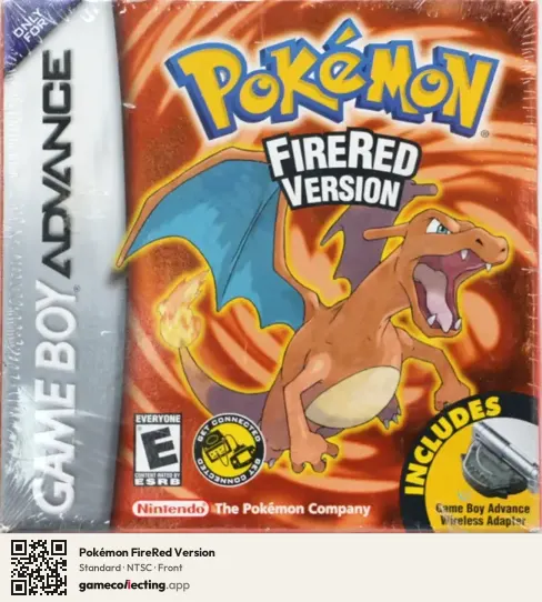 Pokémon FireRed Version Game Boy Advance, NTSC box front